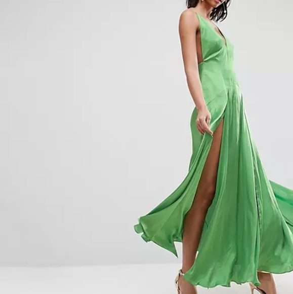 ASOS Thigh Split Maxi Dress - Picture 4 of 9